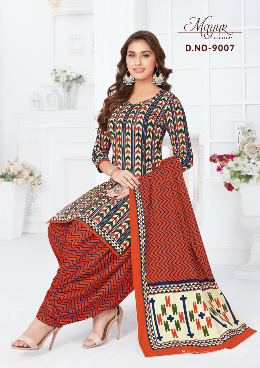 Mayur Ikkat 9 Cotton Printed Regular Wear Designer Dress Material Collection